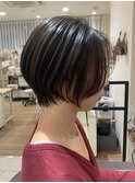 似合わせカット×大人美人ショート_ダークブラウン