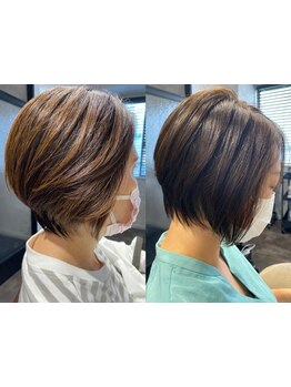 [久米川駅北口1分]毎月する白髪染めを極力ダメージレスに。[髪質改善/ヘッドスパ/酸性ストレート/縮毛矯正]