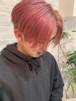 アチーブリス(achieve Liss)&nbsp;メンズ ハイトーン派手カラーペールピンク ツーブロック