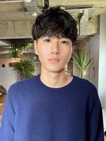 メンズニュアンスマッシュカットパーマ（表参道原宿明治神宮前）