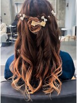 ノード(NODO) グラデーションカラーのお呼ばれヘア