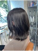 ダークグレージュ×くびれミディ縮毛矯正/新宿駅/学割U24]