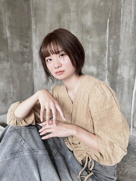 アトリエ エス atelier es HAIRDESIGN ふんわりショートボブ/こっくりカラー/上品大人ショート/透明感