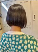 大人綺麗ボブ/藤沢/髪質改善縮毛矯正/ショート/脱白髪染め透明感
