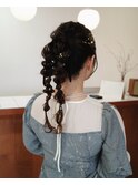 【twin ponytail】