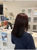 20代30代40代艶感ボルドー暖色系カラー大人ロブ透明感小顔