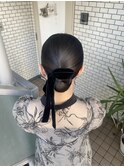 タイトアレンジ タイトシニヨン 参列ヘア