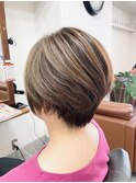 白髪ぼかし30代40代50代60代伊丹大人ショート大人ボブ