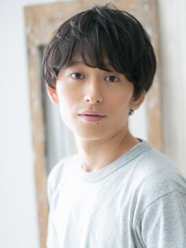 モッズヘア メン 南越谷南口店(mod's hair men) 20代30代前髪パーマ重めアッシュブラックスマートマッシュY