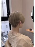 ハイトーン マッシュショート ハンサムショート ブリーチ 三宮