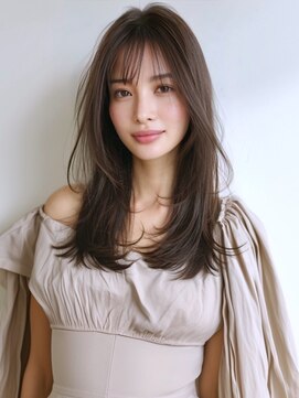 アルトリスト(Altruist Aging×HAIR&SPA) ＠ダークアッシュ大人ガーリーボブ着物ミディアムレイヤーカット