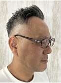 イケオジフェード(男前濃淡刈上)