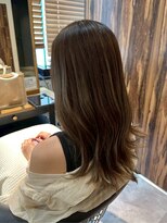 ヘアリゾート粋 トゥジュ 池袋東口店(tujuh)&nbsp;ロングレイヤー/ハイライトカラー/ブラウンベージュ