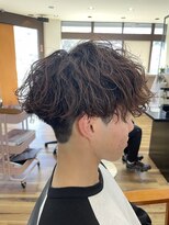 スウェル 稲毛店(Swell)&nbsp;サーフカール/フェザーパーマ/ブルーブラック/稲毛駅/眉毛