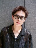 ツイストスパイラルパーマ波巻きシャドウメンズパーマ刈り上げ