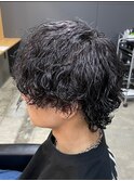 メンズマッシュ波巻きスパイラルパーマメンズパーマ