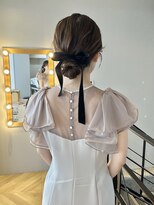 ヌープヘアーアイス(NUUP.hair ici) 20代30代40代◎結婚式アッシュカラーこなれ大人まとめ髪シニヨン