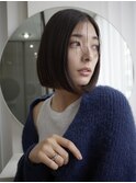 レイヤーカットウルフカットボブグレージュオリーブべージュ