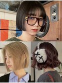 赤み消しカラーブリ―チなしダブルカラー透明感カラー