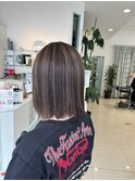 コントラストハイライトカラーダブルカラーケアブリーチ髪質改善