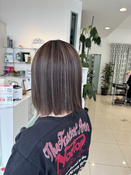 ミント(minto) コントラストハイライトカラーダブルカラーケアブリーチ髪質改善