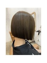 アンジュール(UNJOUR.)&nbsp;20代30代髪質改善ボブ/オリーブブラウン小顔夏カラー