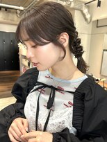シンス 銀座(since)&nbsp;ヘアセット／ヘアアレンジ/編み下ろしアレンジ/顔まわりカット
