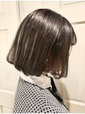 【EIGHT渋谷】お客様スタイル_デザインカラー_切りっぱなしボブ