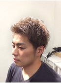 メンズ ショート 束感 ツーブロック N. フォギーベージュ