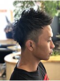 ツーブロックスパイキーショート