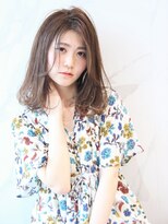 エムスラッシュ みなとみらい馬車道店(M SLASH)&nbsp;M.SLASH馬車道/かきあげ前髪/ニュアンスカラー/セミディz