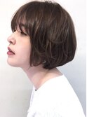 【30代 40代】丸み　ふんわり　手入れ簡単　ショートボブ