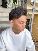 【津賀　涼】大人カッコいい外国人風パーマ刈り上げビジネス☆