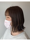 ボブ×アッシュベージュ