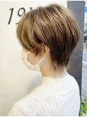 《knit銀座》大人可愛い20代30代40代ショートボブ丸み前下がり