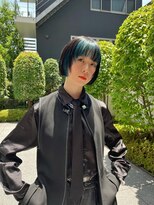 ショコラアッシュ ヘルシースタイル　ふんわりカール　大人ボブ