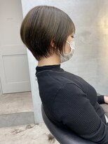 ロンドポレール 北千住(Lond polaire)&nbsp;【伊勢】大人美人ショート/セクションカラー/ペールベージュ