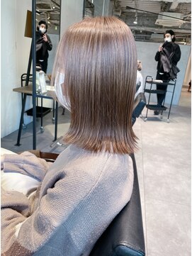 シェリム 栄(CHERIM) 外はねボブ ベージュ 髪質改善 トリートメント