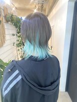 ジゼル 博多筑紫口店(GiseL)&nbsp;【杏実】インナーミント　デザインカラー　インナーカラー