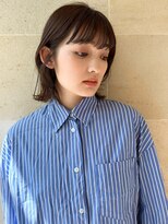 ボブ/ロブ/切りっぱなし/前髪/顔周りカット/銀座一丁目