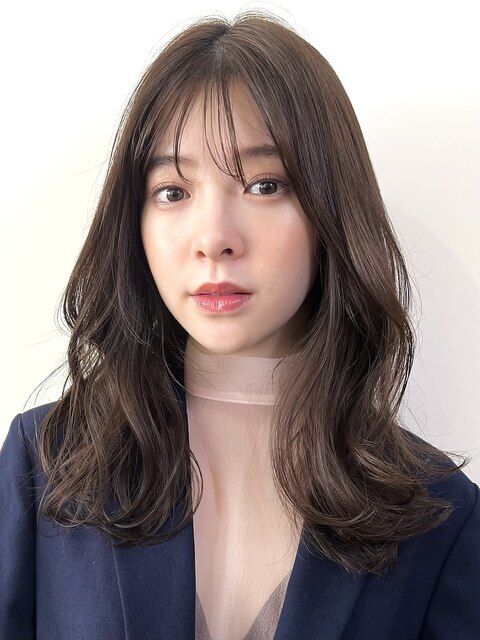 【Cote 蒲牟田愛】こなれたルーズパーマ韓国風くびれミディアム