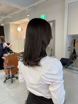 キャンバス バイ ネオリーブ 横浜西口(Canvas by neo.)&nbsp;ぱつっとロブ 艶髪 髪質改善 グレージュ sn