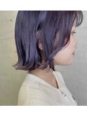 切りっぱなし外はねパープル☆ムロオカヒロノブ