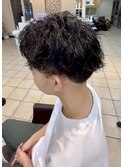 短髪かきあげツイストショートin大宮メンズカットパーマ美容室