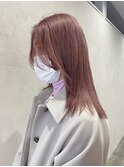ピンクカラー、ピンクベージュ【三上】