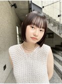 ◎切りっぱなしボブ縮毛矯正ミニボブストレートパーマ