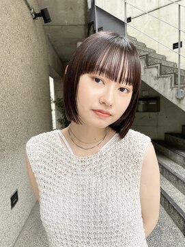 メゾンアクア 表参道(Maison ACQUA) ◎切りっぱなしボブ縮毛矯正ミニボブストレートパーマ