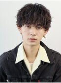 波巻きパーマメンズツイストスパイラルパーマツーブロック