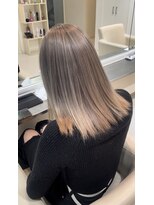 ヘアメイク ルエル(Hair Make Ruelle) バレイヤージュ×ミルクティーベージュ