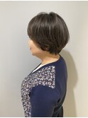 マッシュショートマニキュア艶感ダークブラウン赤羽人気美容室